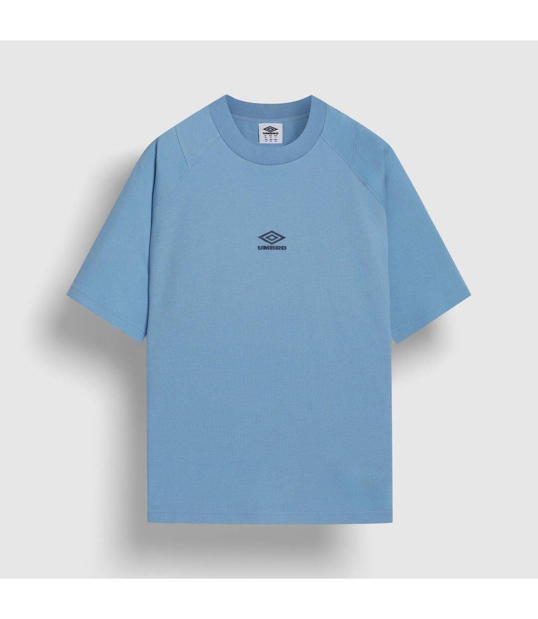 Mens Washed Crew Neck Boxy T-shirt Vista Blue Umbro-1