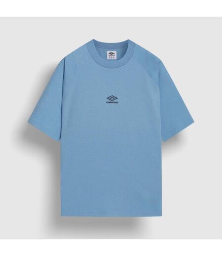 Mens Washed Crew Neck Boxy T-shirt Vista Blue Umbro