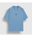 Mens Washed Crew Neck Boxy T-shirt Vista Blue Umbro-1
