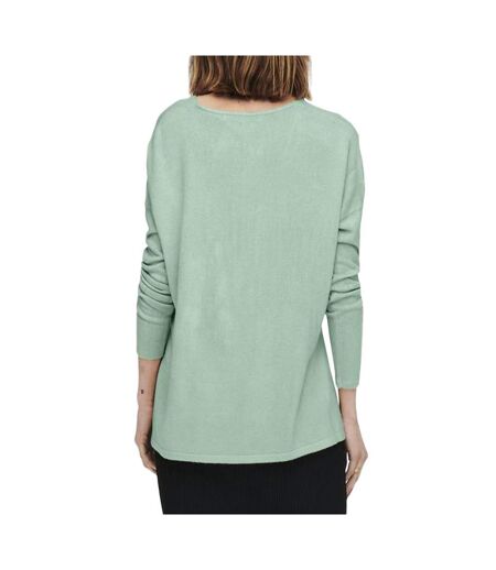 Pull en Maille Vert Pale Femme Only Lamalia - L