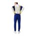 Mens Tapered Leg Sport Tracksuit Bottoms Blue Lacoste-3