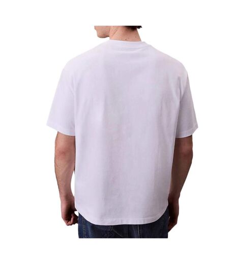 T-Shirt blanc homme calvin klein jeans monologo lv04rb295g