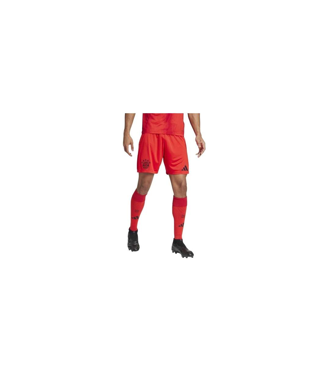 Short De Foot Motif/style Fc Bayern Munich 2024/2025 Adulte Rouge Adidas-1