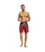 Mens Block Swim Shorts Brick Red Dark Shadow Urban Classics-1