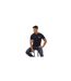 Mens Chest Logo Crew Neck T-shirt Navy White Aquascutum-1