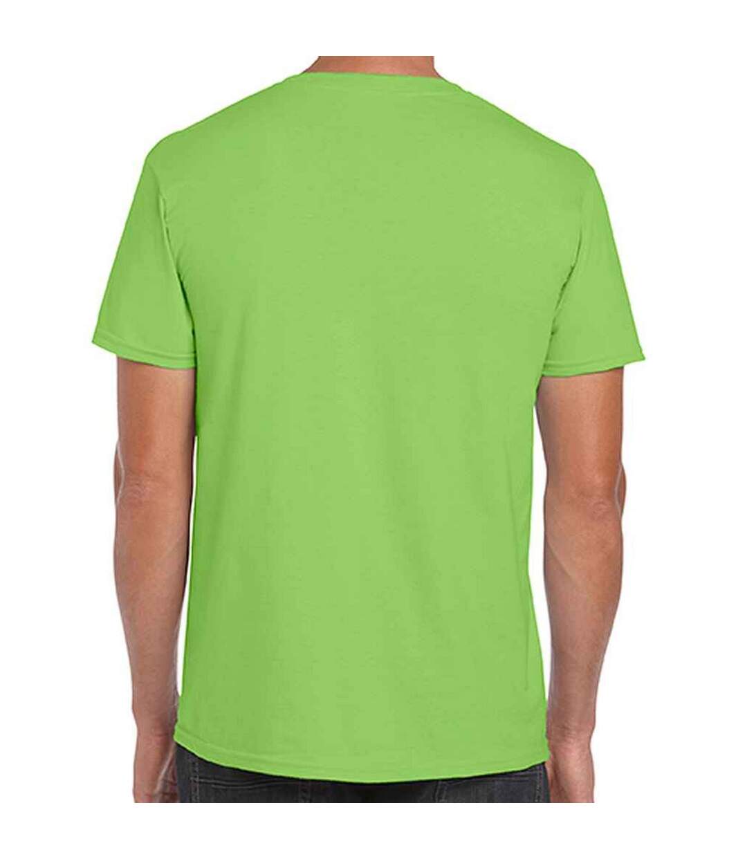 T-shirt softstyle homme vert citron Gildan-2