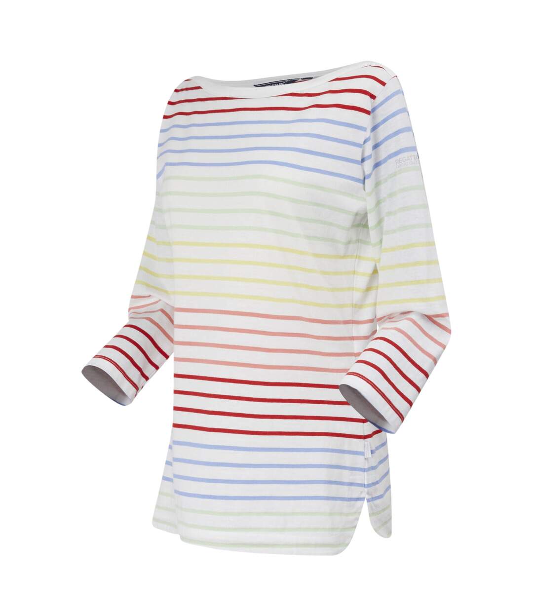 Womens/ladies bayletta 3/4 sleeve top white/multicoloured Regatta-3