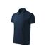 Mens Heavy Cotton Polo Shirt Navy Blue Malfini-2