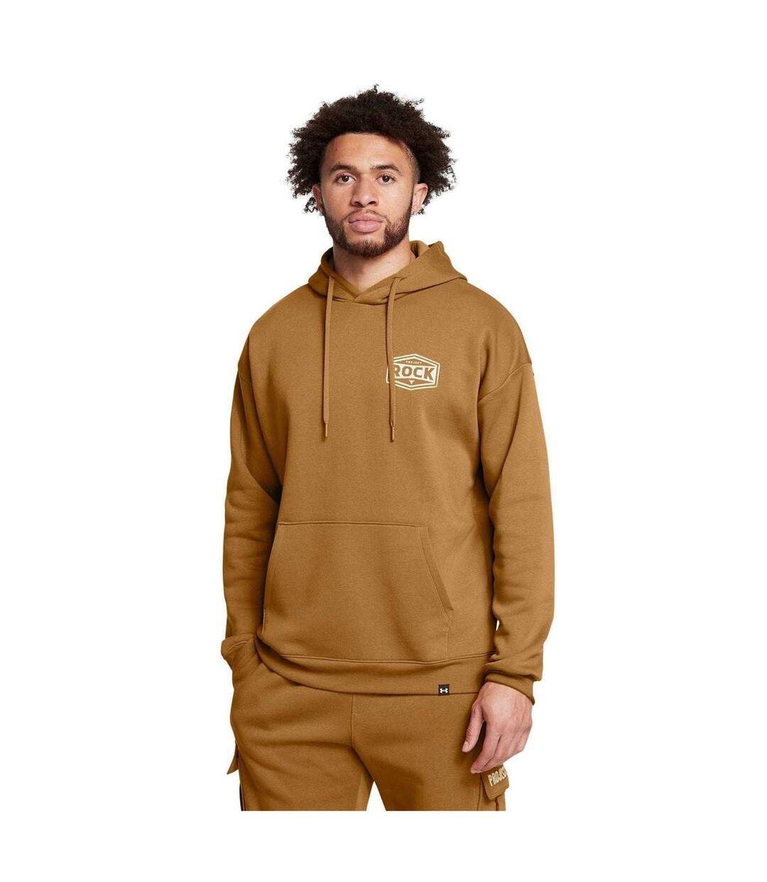 Sweat À Capuche Project Rock Homme Jaune Under Armour-4