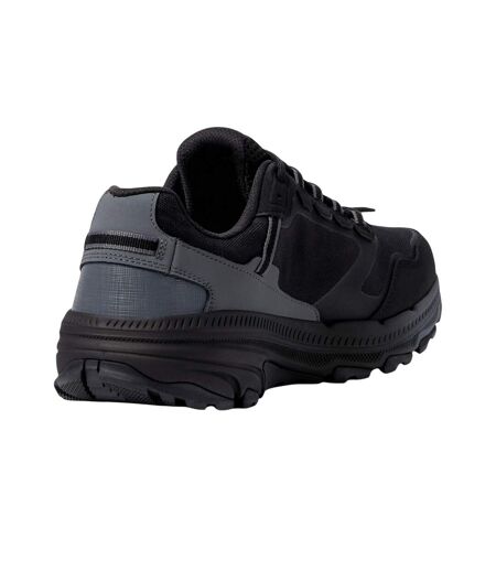 Womens/ladies Go Run Trail Altitude 2.0 Pine Ridge Leather Trainers Black Charcoal Skechers