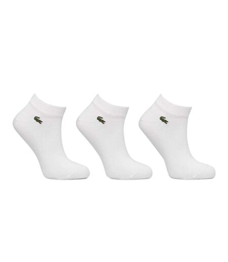 X3 paires de chaussettes blanc mixte lacoste ra2917