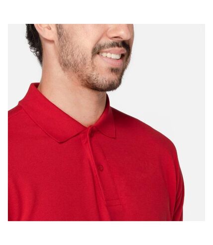 Russell Mens 100% Cotton Short Sleeve Polo Shirt (Classic Red)