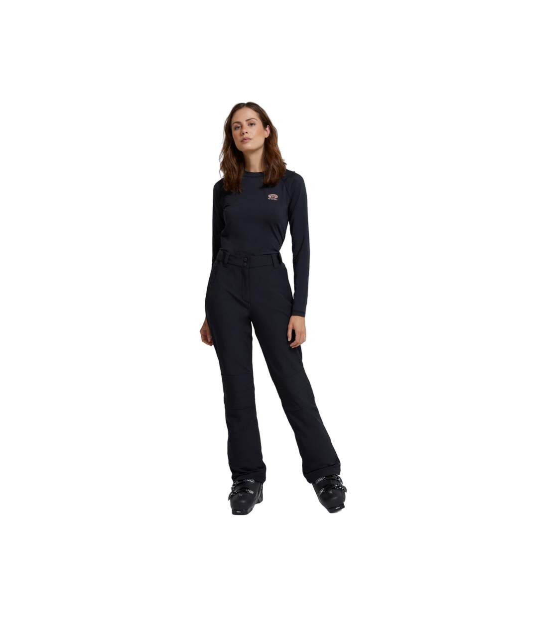 Womens/ladies alpine ski trousers black Animal-4