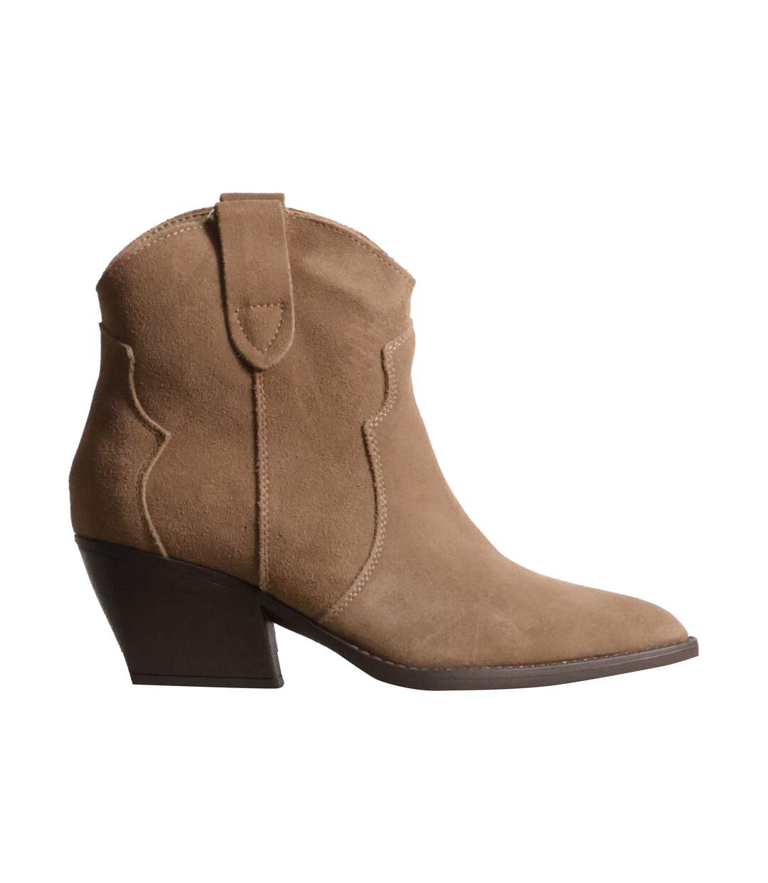 Bottines à Talon Cuir Super Mode Ideal Shoes-2