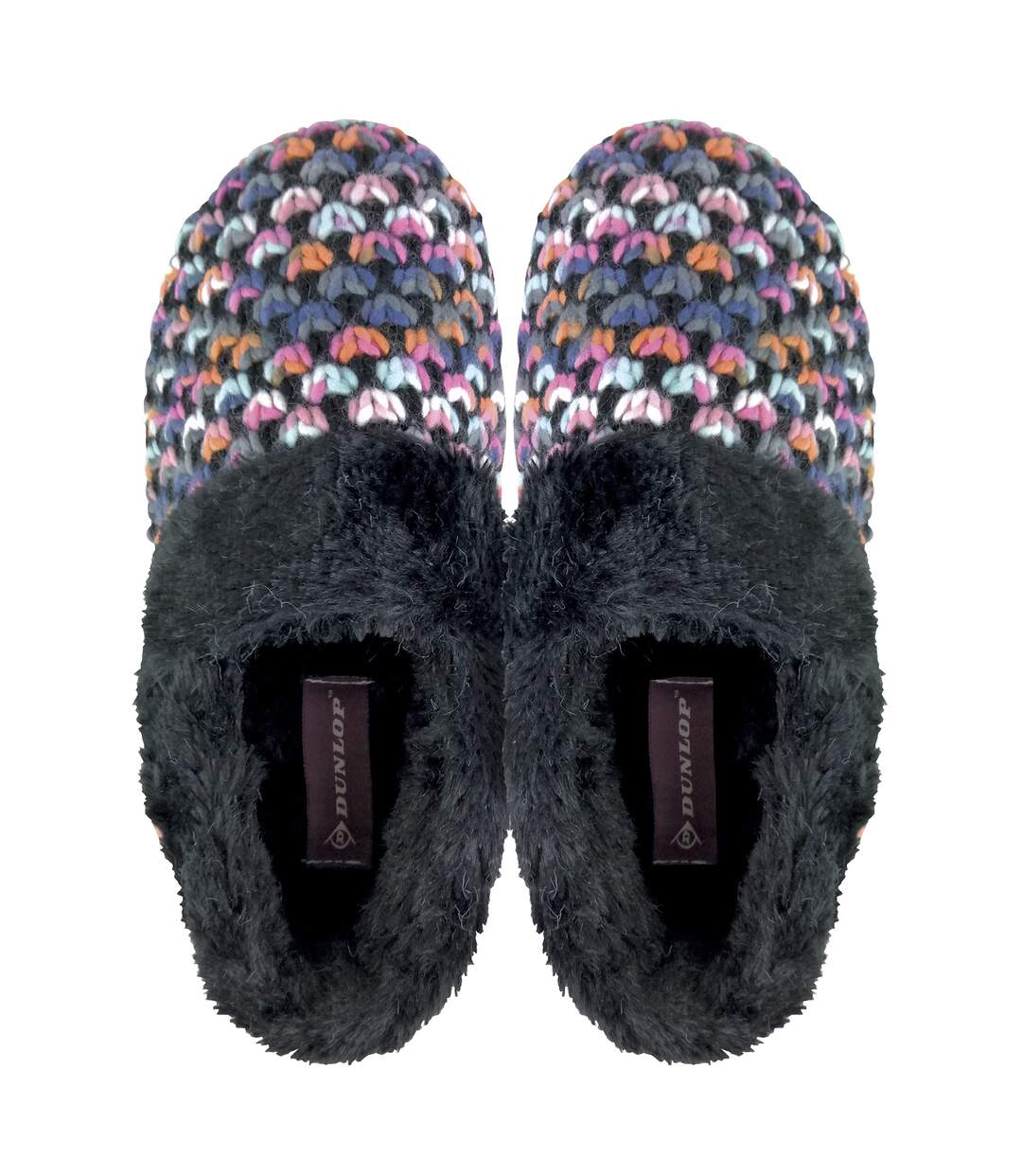 Ladies Cute Plush Winter Knitted House Slippers-4