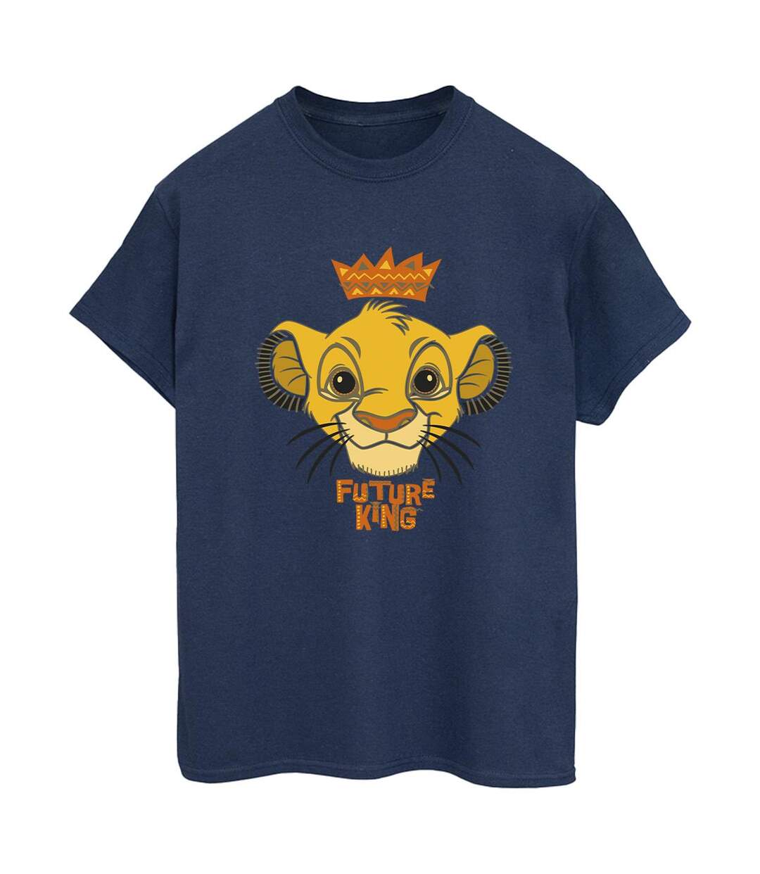 Disney Womens/Ladies The Lion King Future King Cotton Boyfriend T-Shirt (Bleu marine) - UTBI18268-1