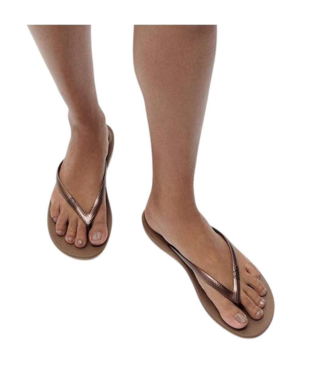 Tongs Motif/style Ergonomique Iqushion Femme Cuivré FitFlop-3