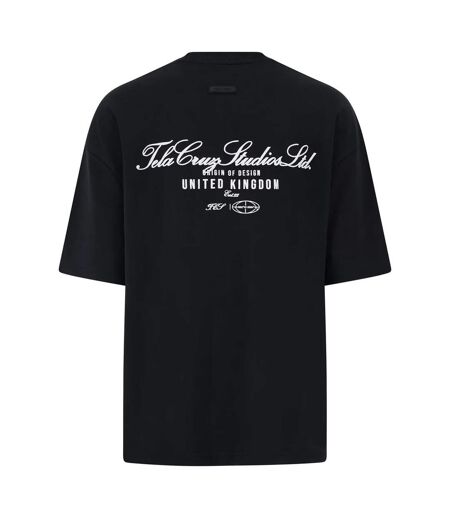 Mens Oversized T-shirt Black Tela Cruz