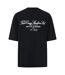 Mens Oversized T-shirt Black Tela Cruz-3