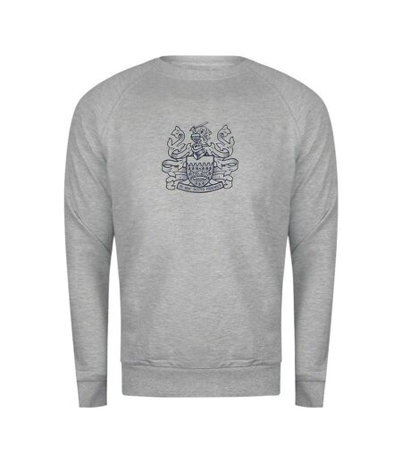 Mens Iconic Crest Crew Neck Tracksuit Grey Aquascutum