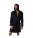 Mens Enstrada Fleece Dressing Gown Navy Bench-2