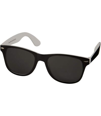 Bullet Sun Ray Sunglasses - Black With Colour Pop (Pack of 2) (White/Solid Black) (14.5 x 15 x 5 cm) - UTPF2509