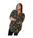 Tunique Motif/style Floral Femme Noir Rouge Yours-2