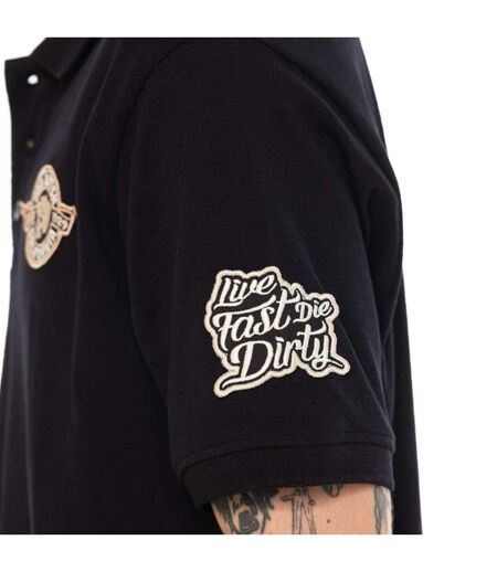 Polo piqué slub avec écusson Raph Vondutch