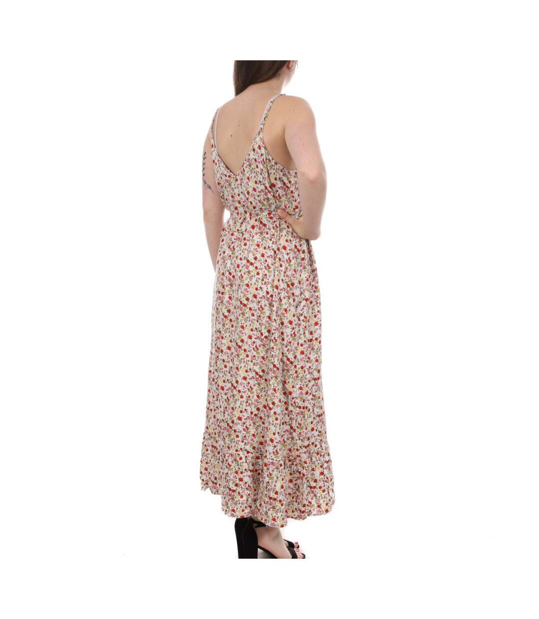 Robe longue Blanche à fleurs Femme Vero Moda Easy - S-2