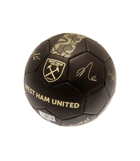 West Ham United FC - Ballon de foot PHANTOM (Noir / Doré) (Taille 5) - UTBS3496