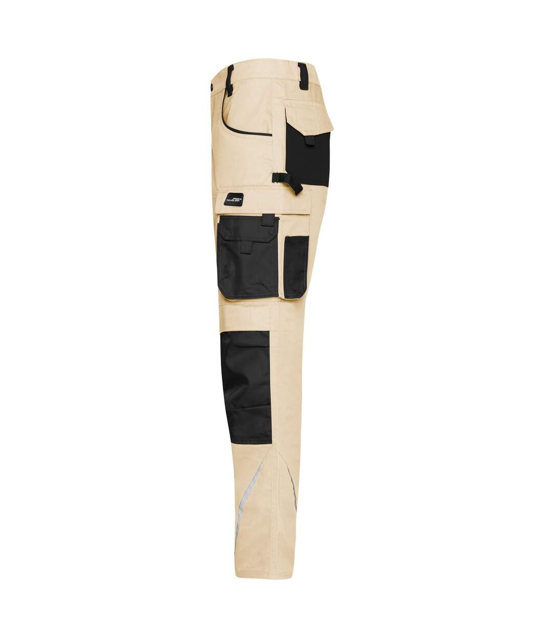Pantalon De Travail Homme Beige Gris Noir James And Nicholson-3