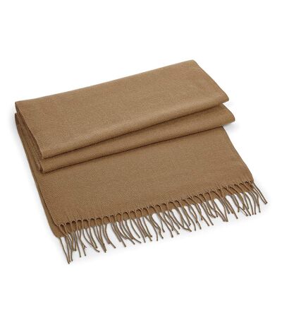 Beechfield Unisex Classic Woven Oversized Scarf (Biscuit) (One Size)