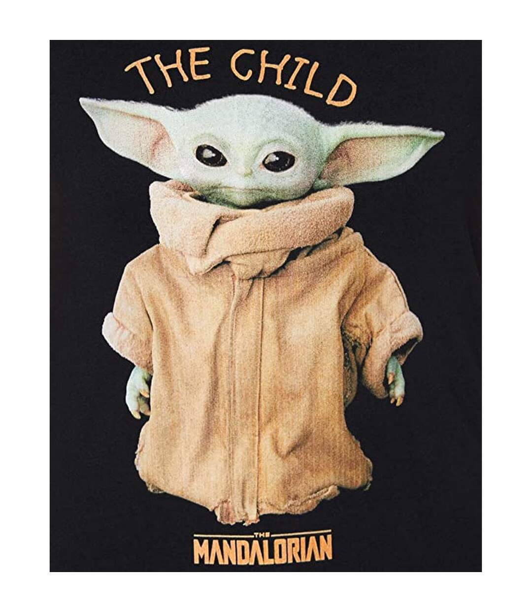 T-shirt Motif/style L´enfant Femme Noir Star Wars The Mandalorian-3