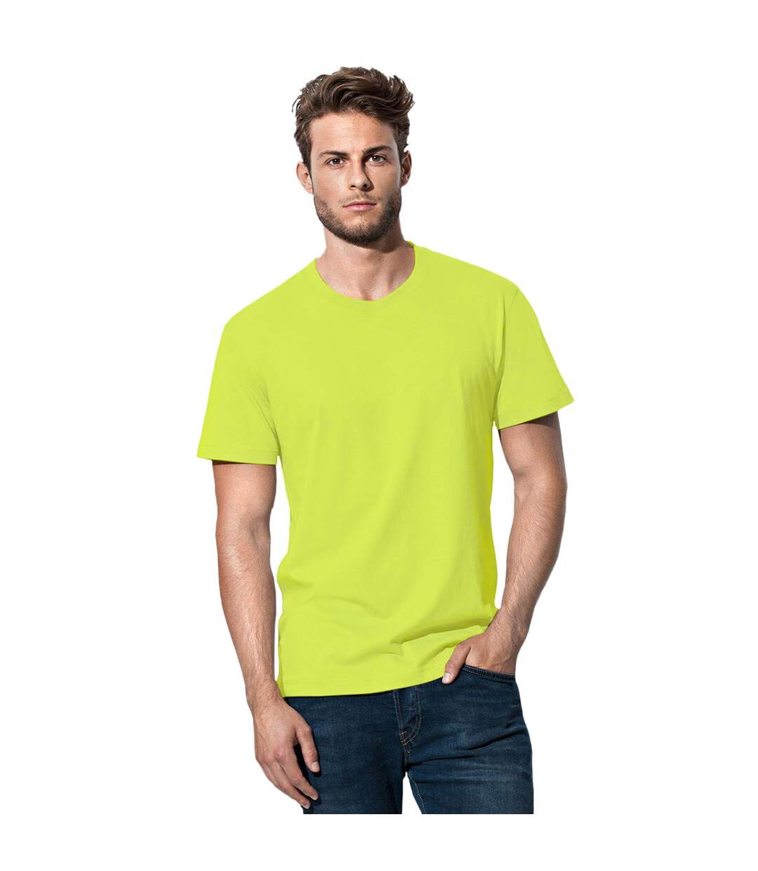 Stedman Unisex Adults Classic Tee (Bright Lime)