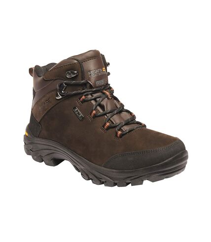 Regatta Great Outdoors Mens Burrell Leather Hiking Boots (Fawn Brown) - UTRG3935