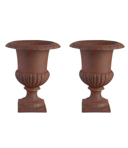 Vase Médicis en fonte (Lot de 2)