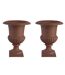 Vase Médicis en fonte (Lot de 2)