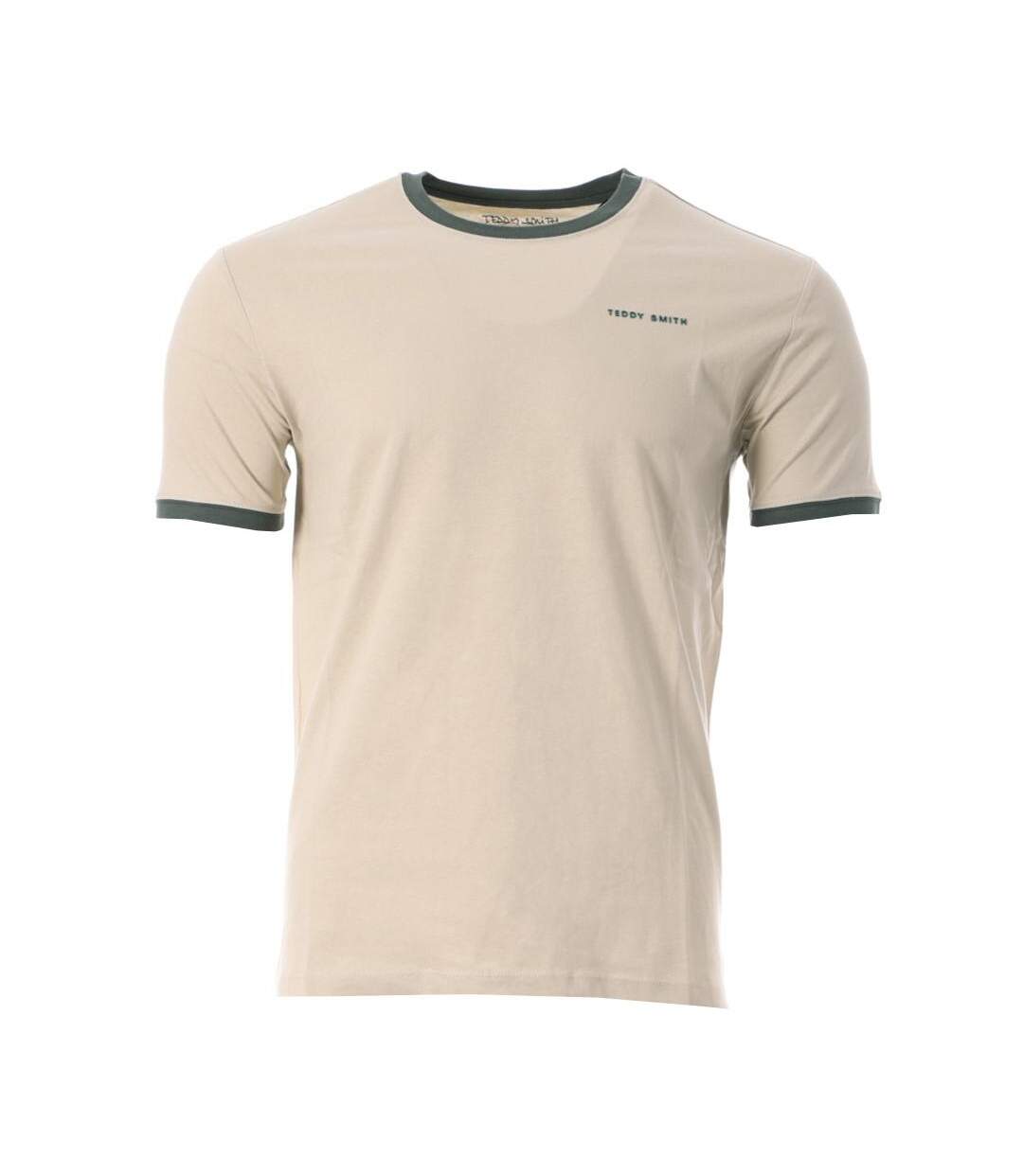 T-shirt Beige Homme Teddy Smith 2R - 3XL-1