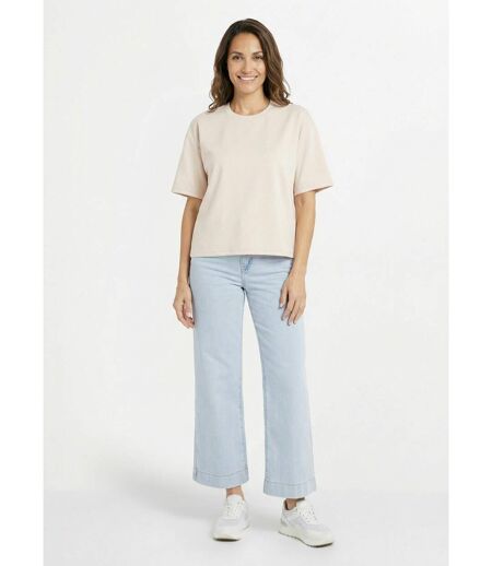 T-shirt loose extensible manches courtes