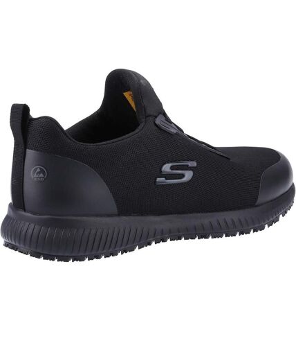 Skechers Mens Squad SR Myton Occupational Shoes (Black) - UTFS8063