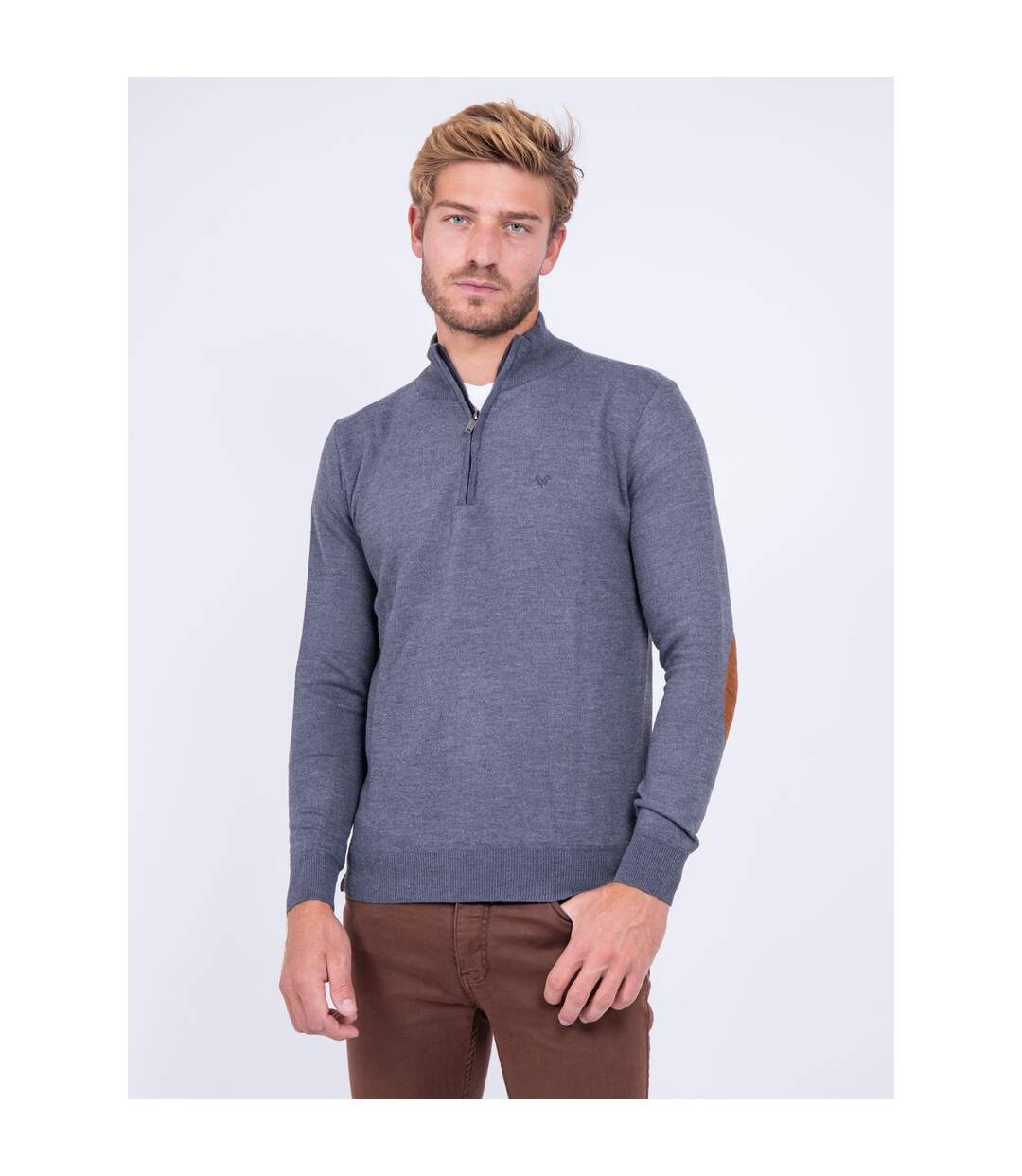 Pull col montant zippé LARKO-1