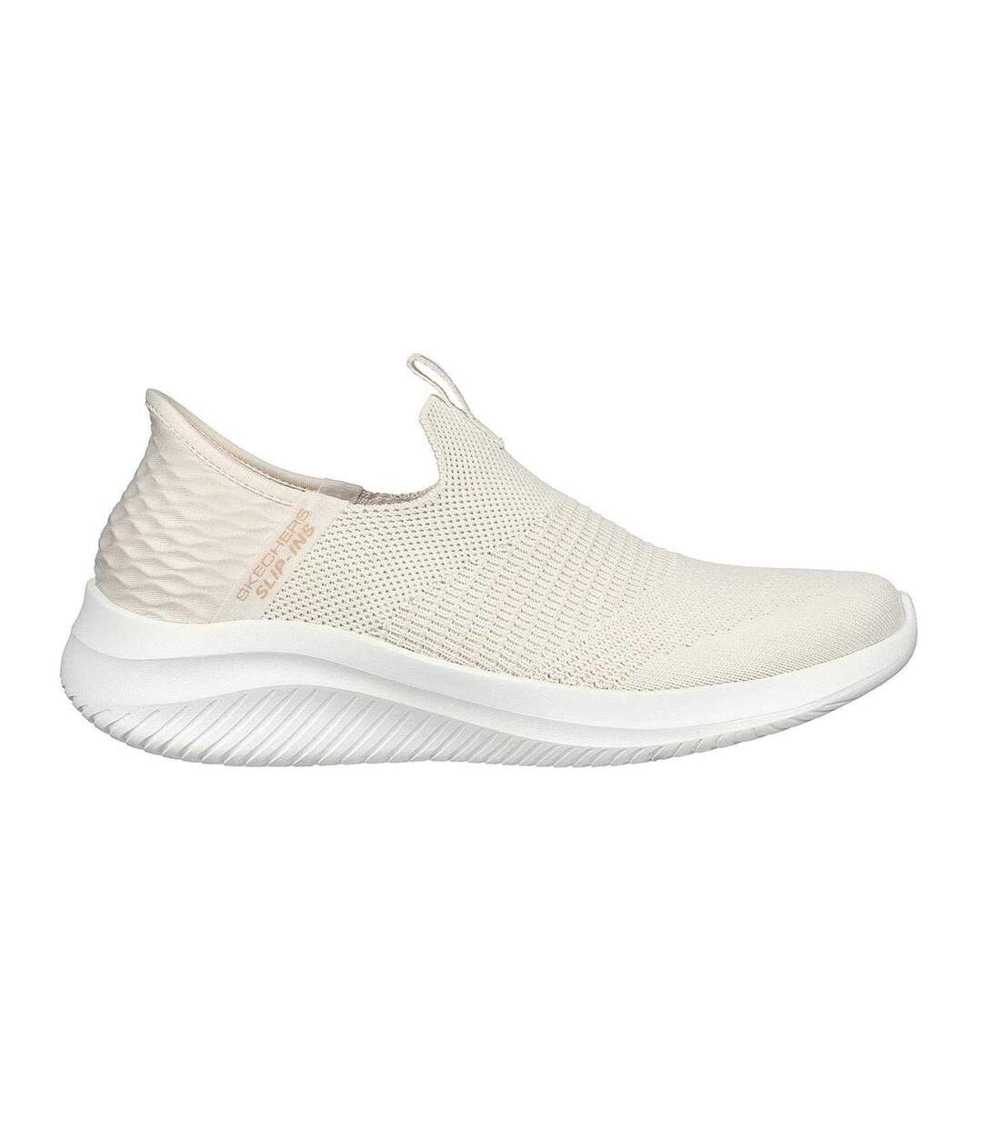 Baskets Coupe Extensible Ultra Flex 3.0 Cozy Streak Adulte Blanc Cassé Skechers-3
