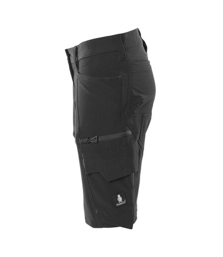 Mens Accelerate Work Shorts Black Mascot