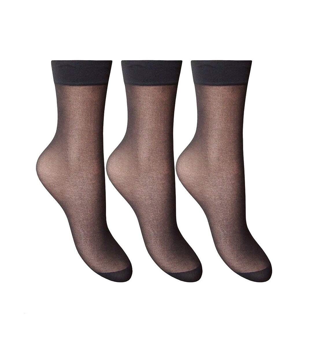 Chaussettes invisibles 3 paires femme losange Joanna Gray-1