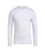 T-shirt Manches Longues Homme Blanc Adidas-1