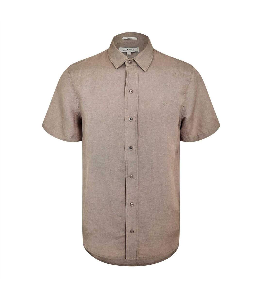 Chemise Manches Courtes Décontracté Homme Kaki Gris Jack Wills-2