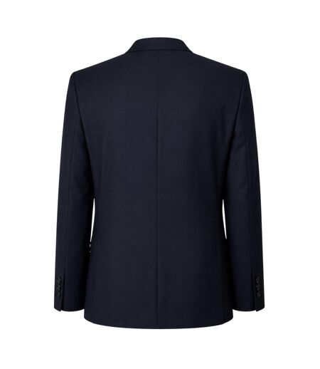 Mens Wool Lapel Collar Blazer Dark Blue Hugo Boss