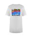 Womens/ladies Love Cotton Short-sleeved T-shirt White Love Moschino-1