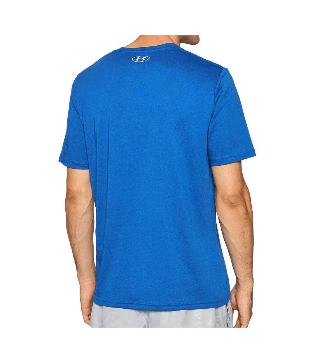 T-shirt bleu homme under armour team issue-2