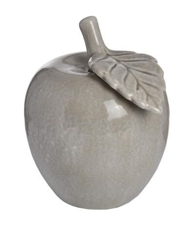 Hill Interiors Ceramic Apple (Antique Grey) (Small (H5.5 x W6.9 x D9in)) - UTHI2710